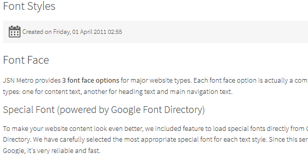 Font Face Business Special